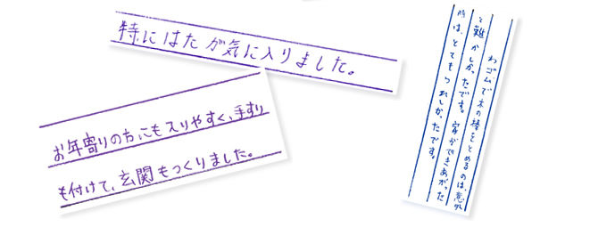 子どもたちからのメッセージ！