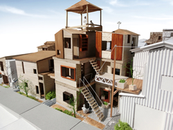 「実家」としての住宅計画　- 子安浜における木造住宅密集地区の住環境改善 -